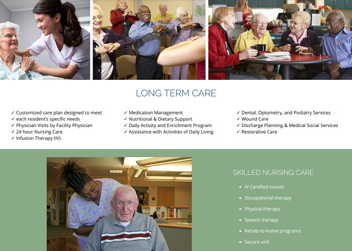 Modern website layout